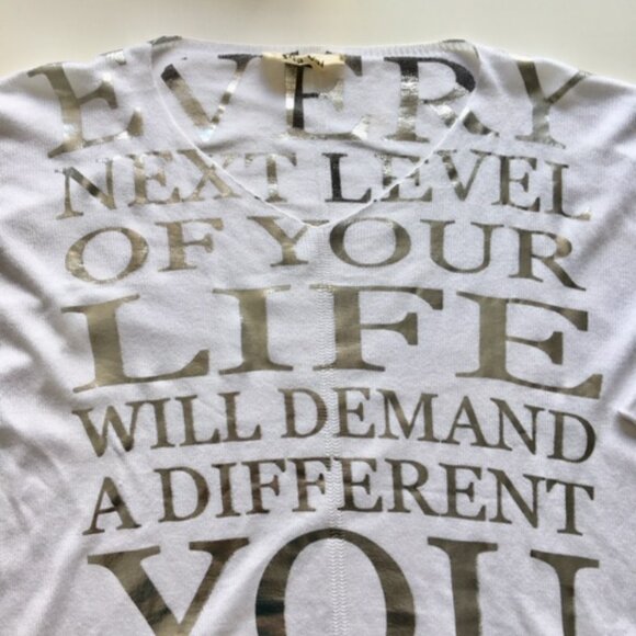 White LOGO sweater (made in Italy) S/M - Picture 2 of 9